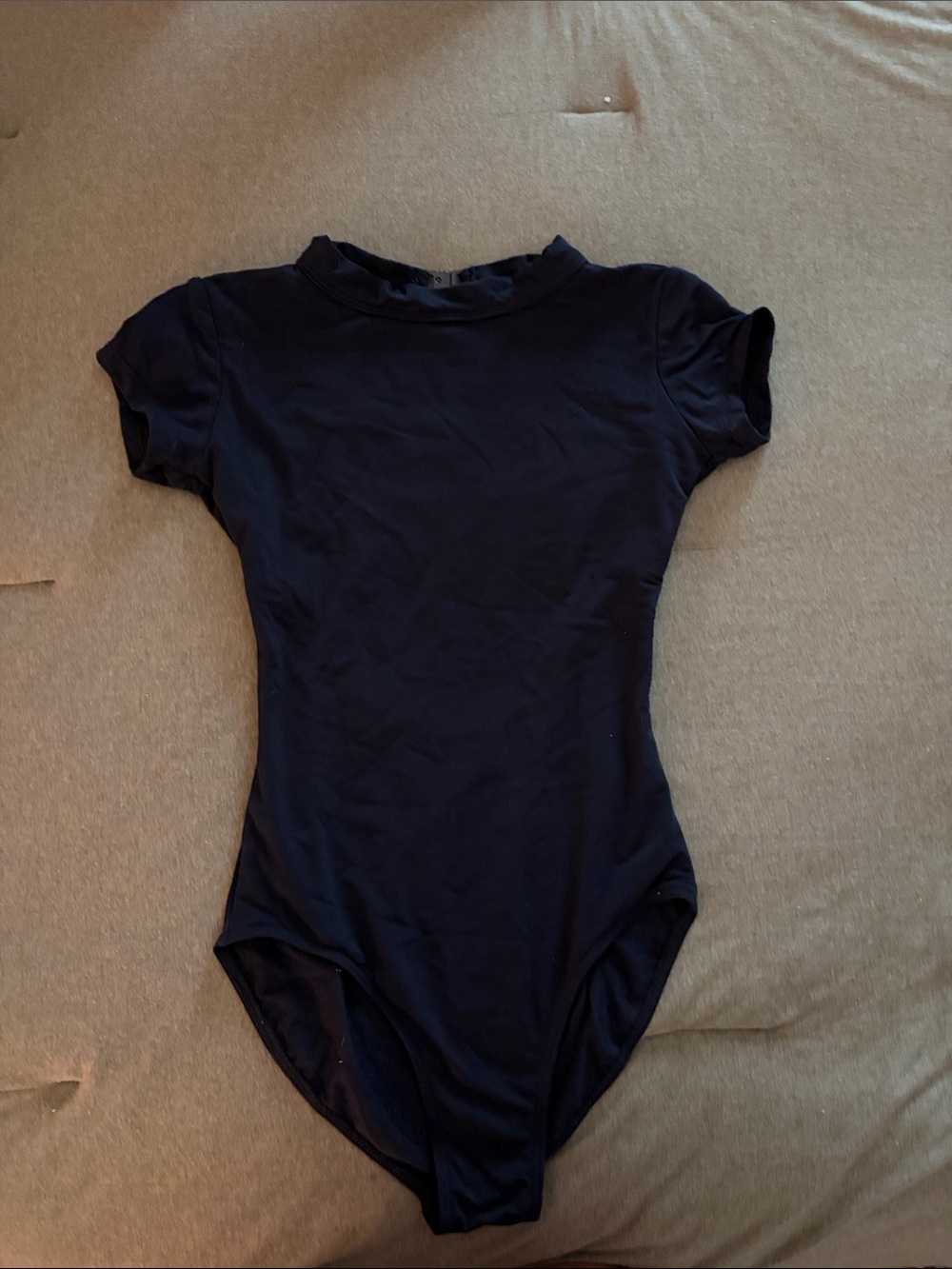 AXS Black Short-Sleeve One-Piece leotard by Nikolay